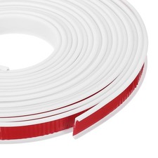 24.9 ft U-Shape Edge Banding, Adhesive Trim Protector Fit 5/8" Edge, White