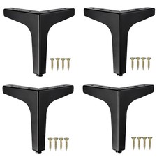 4PCS Metal Furniture Sofa Legs Modern Triangle Replacement Feet For Bed Cabinet