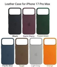 Leather Case For iPhone 17 Pro Max 17 Pro 17 MagSafe ShockProof Cover with Logo