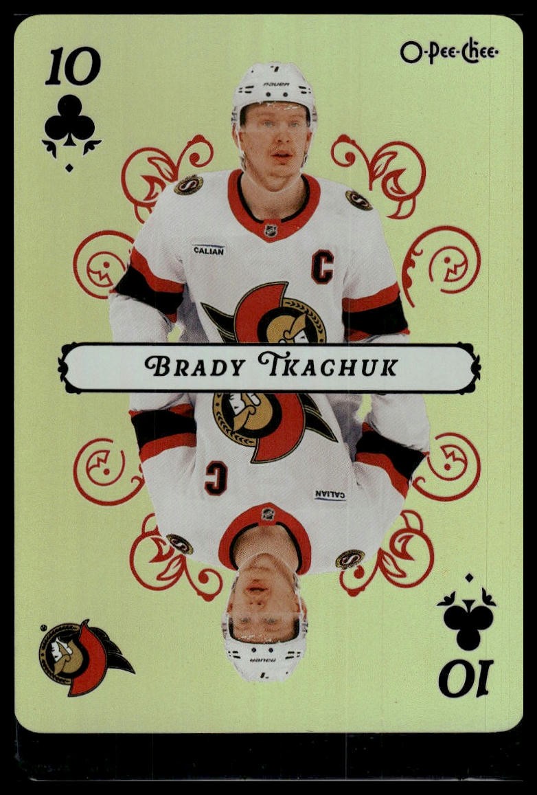 2025-26 O-Pee-Chee #10 Brady Tkachuk Playing Cards