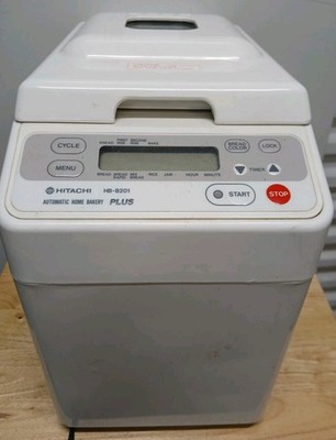 Hitachi HB-B201 Plus Automatic Home Bakery Bread Machine Maker White Works