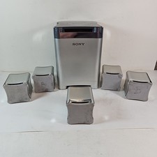 Sony 5.1 Surround Sound Speakers, Subwoofer, Centre, And Satellites, Working 