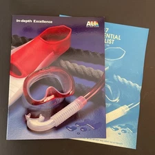 1986 Catalog Aqua Leisure Dolfino Scuba Dive Equipment Fins Kids Water vintage