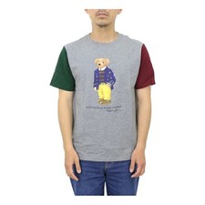 Polo Ralph Lauren Boy's Kid's Polo Bear Paneled Color Block Crewneck T-Shirt