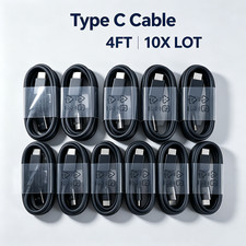 10X LOT USB Type C Cable Fast Charger Charging Cord For Samsung S10 S21 Android