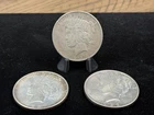 Lot Of 3- (BETTER DATE) 1934-d , (2) 1922-d SILVER PEACE DOLLARS. 536