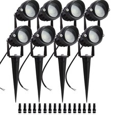 8Pack 5W Low Voltage Landscape Lights with Connectors Outdoor Lighting 24V AC...