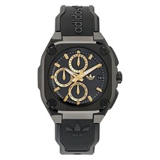 Adidas Originals City Tech Three Chrono Schwarz Unisex Armbanduhr AOFH24020