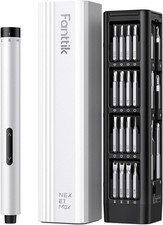 Precision Electric Screwdriver 200 RPM, 0.2N·m Torque, 50 Bits, Magnetic Case