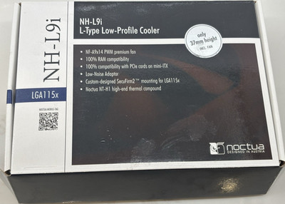 Noctua NH-L9i Low Profile CPU Cooler 92mm PWM 4-Pin Fan Intel LGA115x