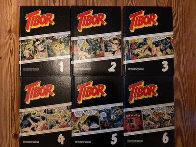 Tibor Buch 1 - 6 komplette Serie s/w Hethke 