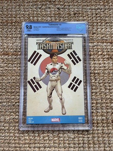 Taskmaster #3 2nd Print CBCS 9.8 - 1st app of Taegukgi 🔑 Wonderworld Exclusive