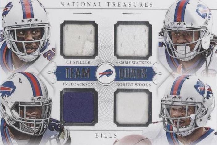 2014 Panini National Treasures C.J. Spiller Fred Jackson Robert Woods #TQ-BUF - 1 of 2