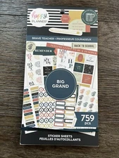 Happy Planner Sticker Value Pack 30/Sheets-Brave Teacher