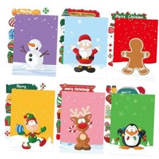 Christmas Cards with Envelopes and Stickers 18pcs Holiday Cards DIY Christmas