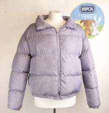 Threadbare Purple Lilac Cropped Puffer Coat Size 12