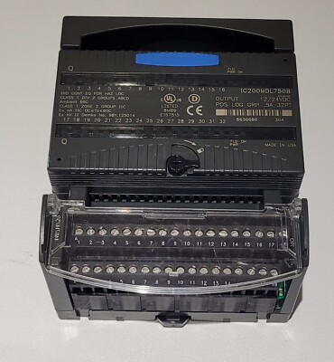 GE Fanuc Versamax IC200MDL750B Digital Input Module & IC200CHS002C Base Unit