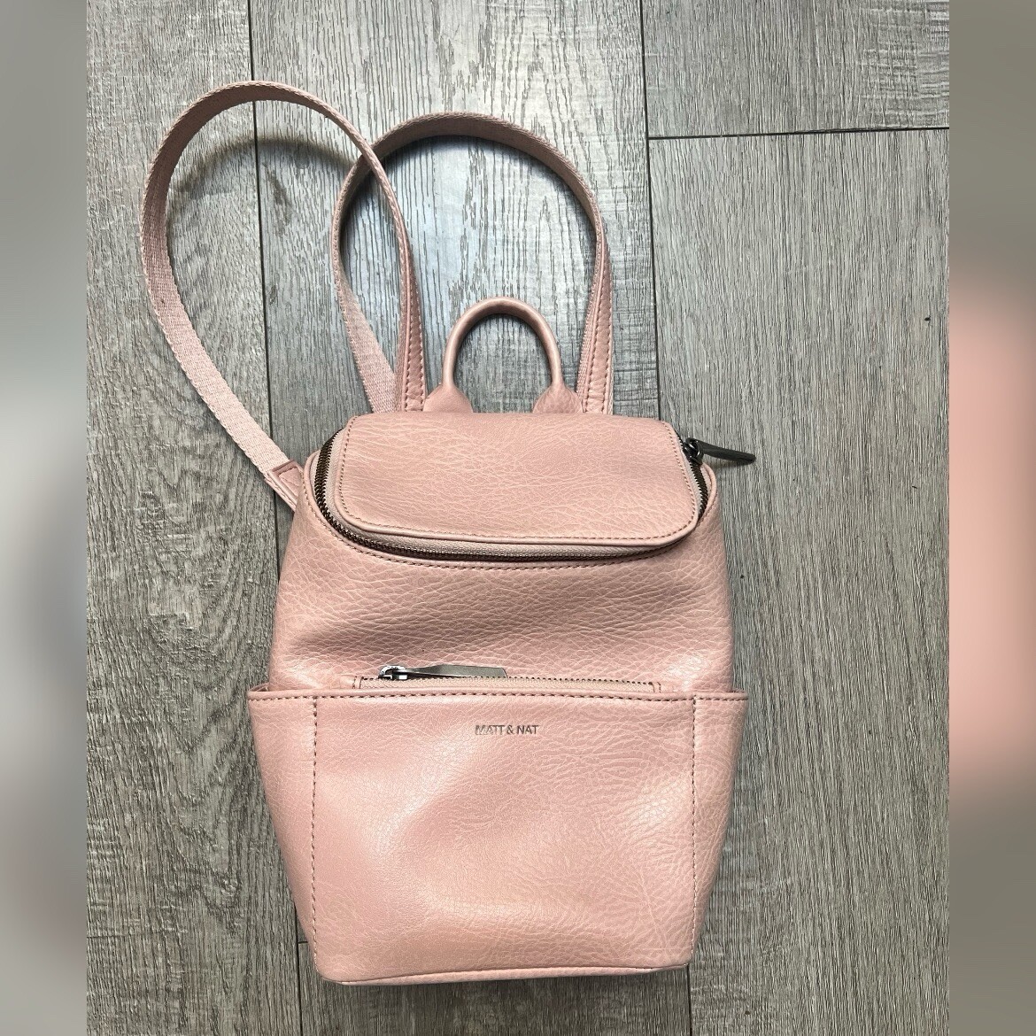 Matt Nat BRAVE VEGAN MINI BACKPACK DWELL in Pebble