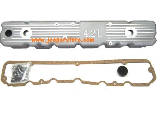 Cache culbuteur aluminium poli haut de gamme pour moteur Jeep CJ 4.2 Litres