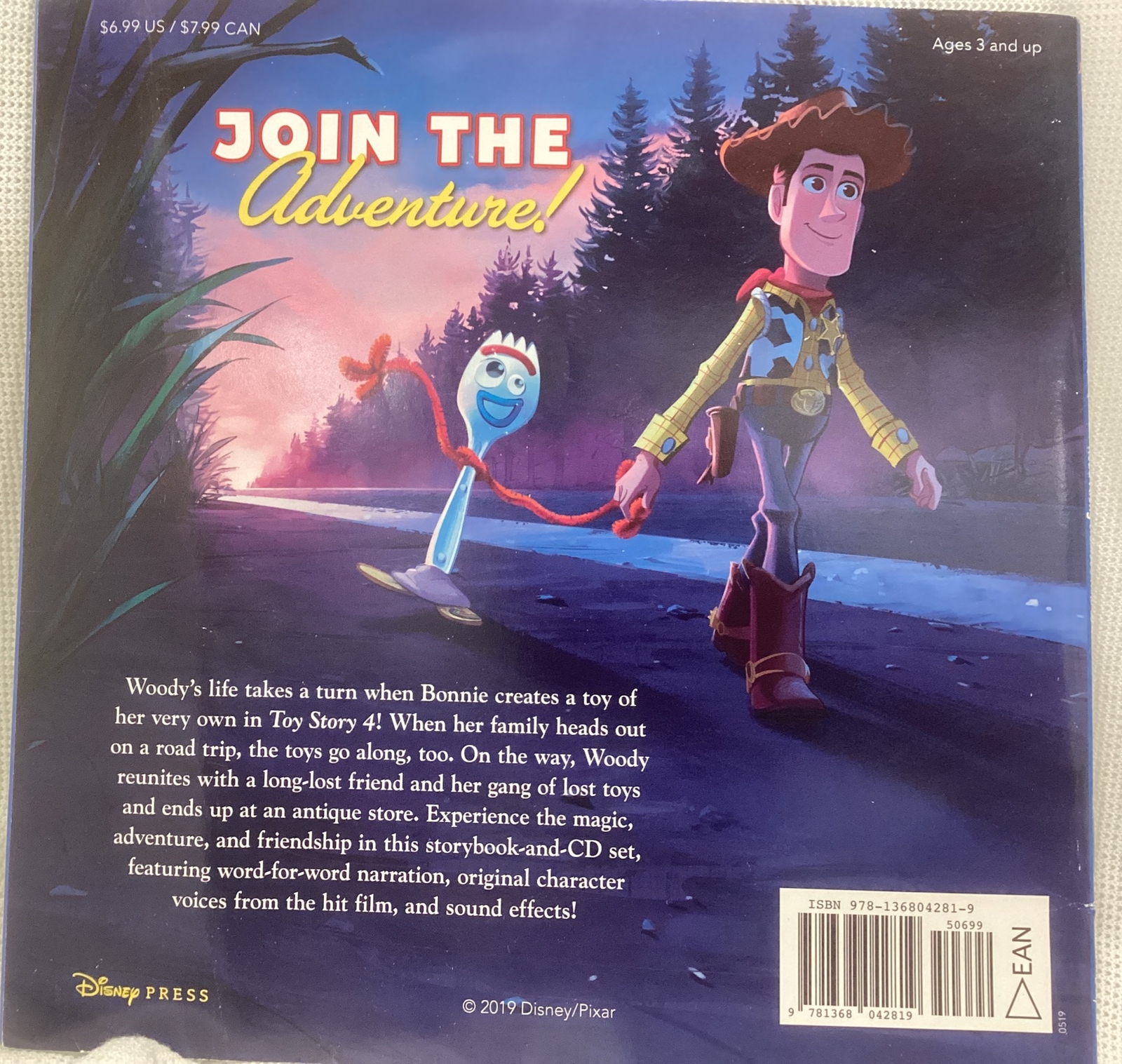 Read-Along Storybook and CD Ser.: Toy Story 4 ReadAlong Storybook and ...