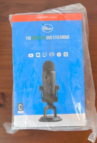 Logitech Yeti Blue Schwarz USB Mikrofon | NEU + Garantie
