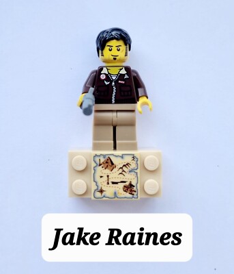 Gebrauchte Lego Pharaoh's Quest Jake Raines MINIFIGUR KÜHLSCHRANKMAGNET NEUWERTIG