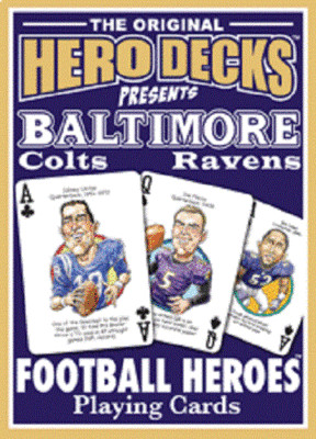 Baltimore Ravens Colts Football Heroes Original Hero Deck Playing Cards Gift NFL