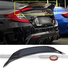 For 16-20 Civic 4DR Sedan Unpainted HighKick Duckbill Rear Trunk Wing Spoiler
