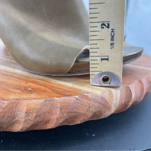 Humanoid heel sandals- Sada Solid brown leather a… - image 3