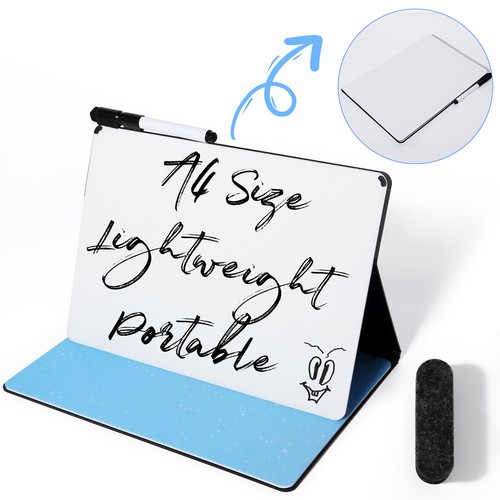 Tragbare Schreibtafel Boards Mini Whiteboard Memoboard Memo Notizbuch Löschtuch - Bild 2 von 68