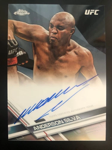 2017 Topps Chrome UFC Refractors Anderson Silva Auto #/20 - MINT CONDITION