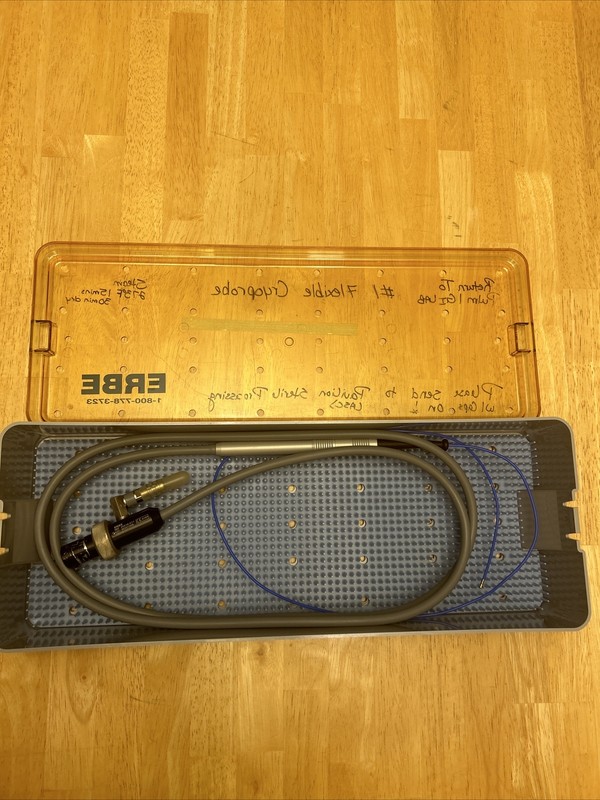 Erbe Ref 20416-011 Flex Cryosurgical Cryo Probe W/ Case And Cap