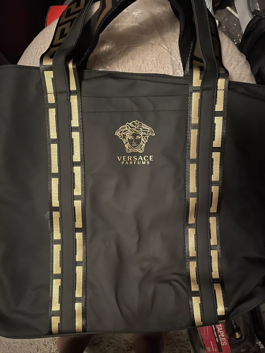 Versace parfums shop black bag