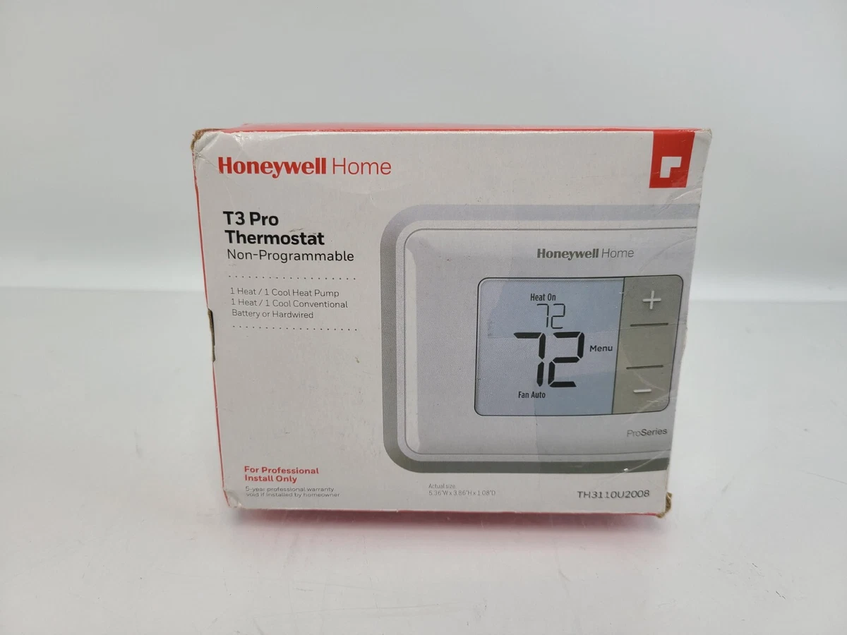 Honeywell T3 Pro TH3110U2008 Non-Programmable Thermostat (1H/1C) New | eBay