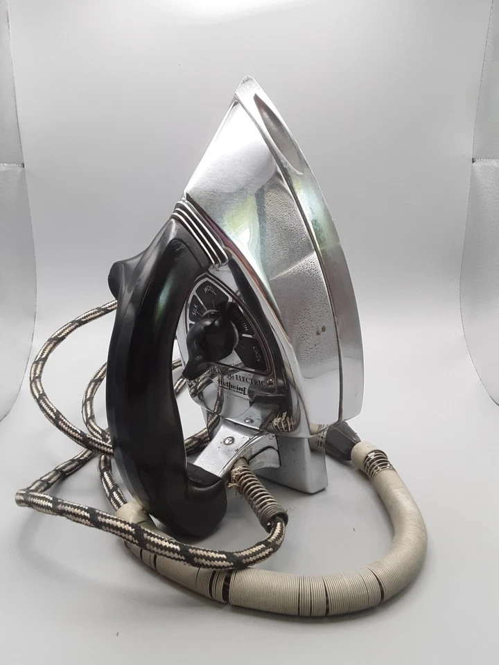 VINTAGE GE GENERAL ELECTRIC HOTPOINT 6 LB CALROD IRON MODEL 119F84 tested - Image 4 of 4