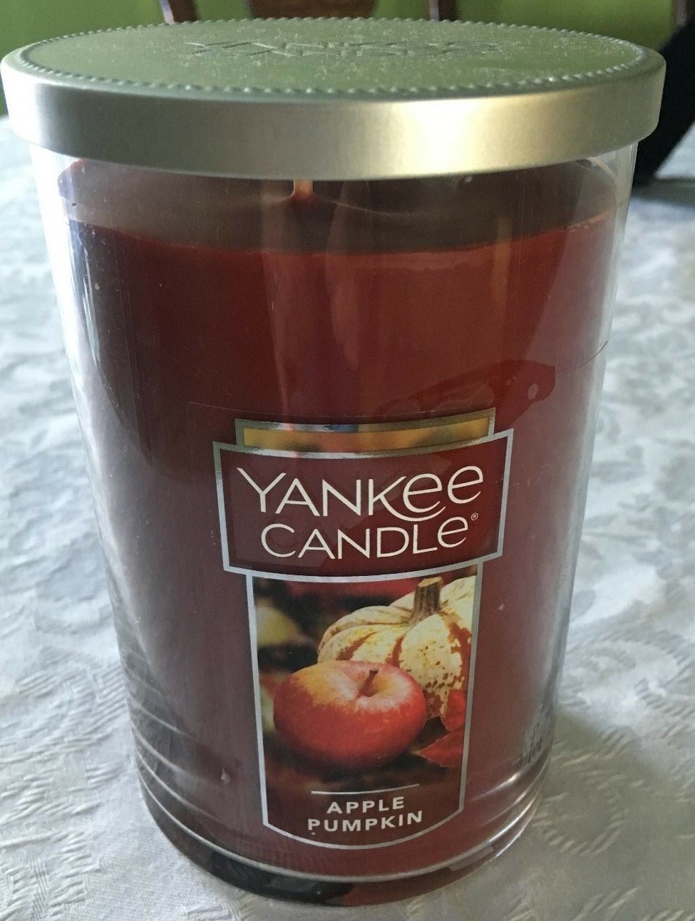 Yankee Candle Apple Pumpkin Fragrance 22 oz Glass Jar 2 Wick Candle NEW eBay