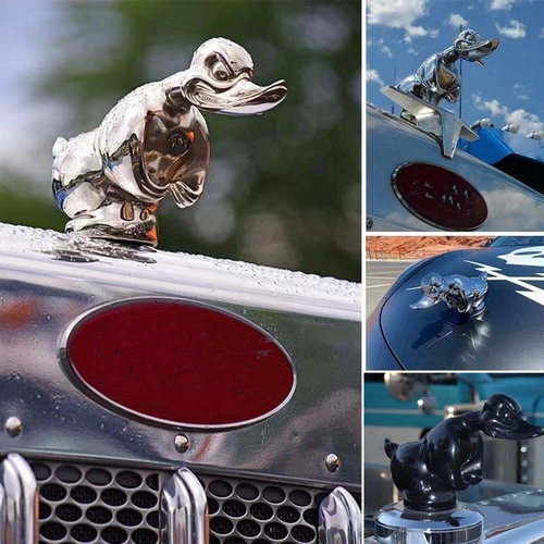 Dekora Kunstharz-Ente Auto-Kühlerfigur wütende Ente Motorrad-Styling-Dekoration. - Bild 3 von 12