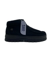 SAO Stacy Adams - Dublin II - Botas para hombre (gamuza negra)