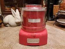 Cuisinart RED 1.5 Quart Frozen Yogurt - Ice Cream & Sorbet Maker Model ICE-21