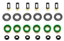 Fuel Injector Repair Kit O-rings Filters Caps for 2008-2017 Honda Accord, Acura