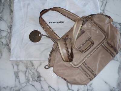 Pierre Hardy Handtasche / Bowling, Leder beige, BE