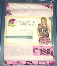 Creative Cuts Me & My Doll Apron Kit fits S-L child / 18” Doll .. NEW