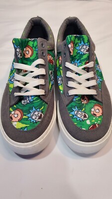 Cartoon Network Rick And Morty Shoes Size 9.5 Men's  ground up sneakers
