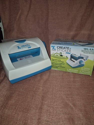 XYRON Create-a-Sticker Maker Max XRN500 Used Machine Plus New Refill Cartridge 