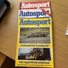 Autosport magazine good condition Bundle of 3 from October 1977 