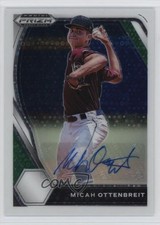 2021 Panini Prizm Draft Picks White Donut Circle 42/50 Micah Ottenbreit Auto 6o3