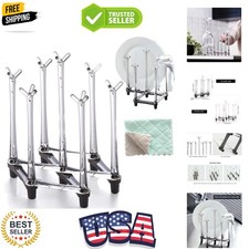 Retractable Cup Drying Rack, Drinking Glass and Sports Bottle Drainer Stand, ...