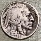 1926d Buffalo Nickel, nice original VG/F condition coin full date, 1/2 horn