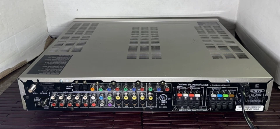 Onkyo TX-LR552 6.1 Channel -Stereo Home Amplifier - Tested & Works - No Remote - Image 4 of 4