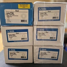 SYSTEM SENSOR SPSCRL RED CEILING MOUNT SPEAKER/STROBE "FIRE" MARKING - 11 AVAIL.